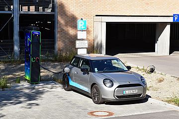 Parkendes eCarsharing-Fahrzeug