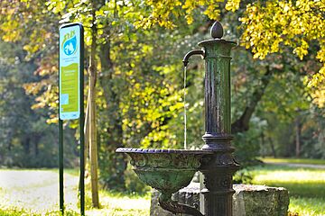 Trinkwasserbrunnen im Siebentischwald - ein Klick darauf führt zur Fotoansicht