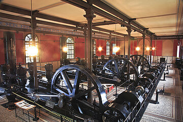 Innenansicht des Wasserwerks in Augsburg