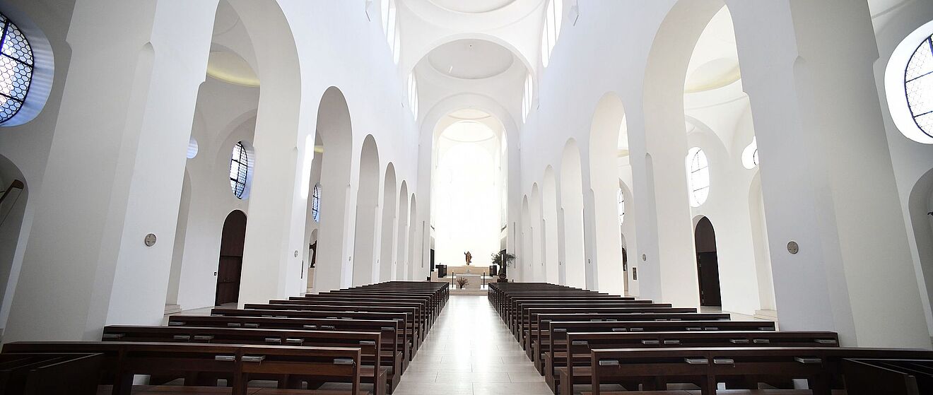 Innenansicht der Sankt-Moritz Kirche