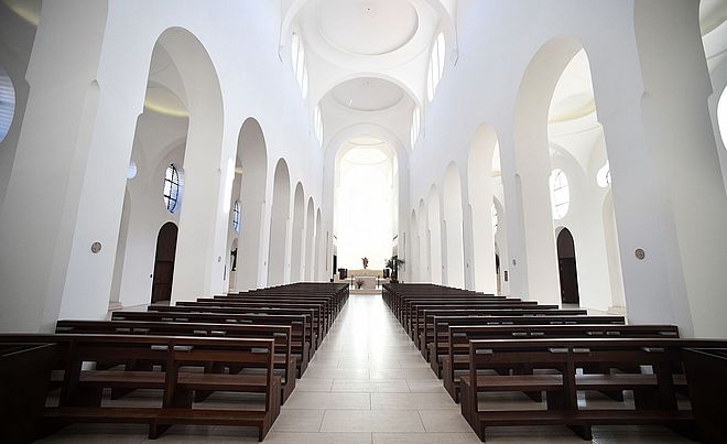 Innenansicht der Sankt-Moritz Kirche