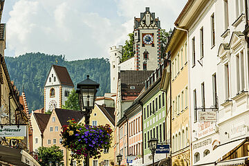 Reichenstraße in Füssen / Foto © Füssen Tourismus und Marketing / Andreas Hub