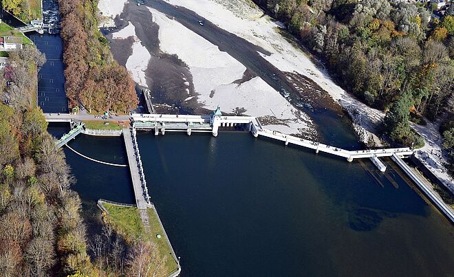 Luftaufnahme vom Hochablass.