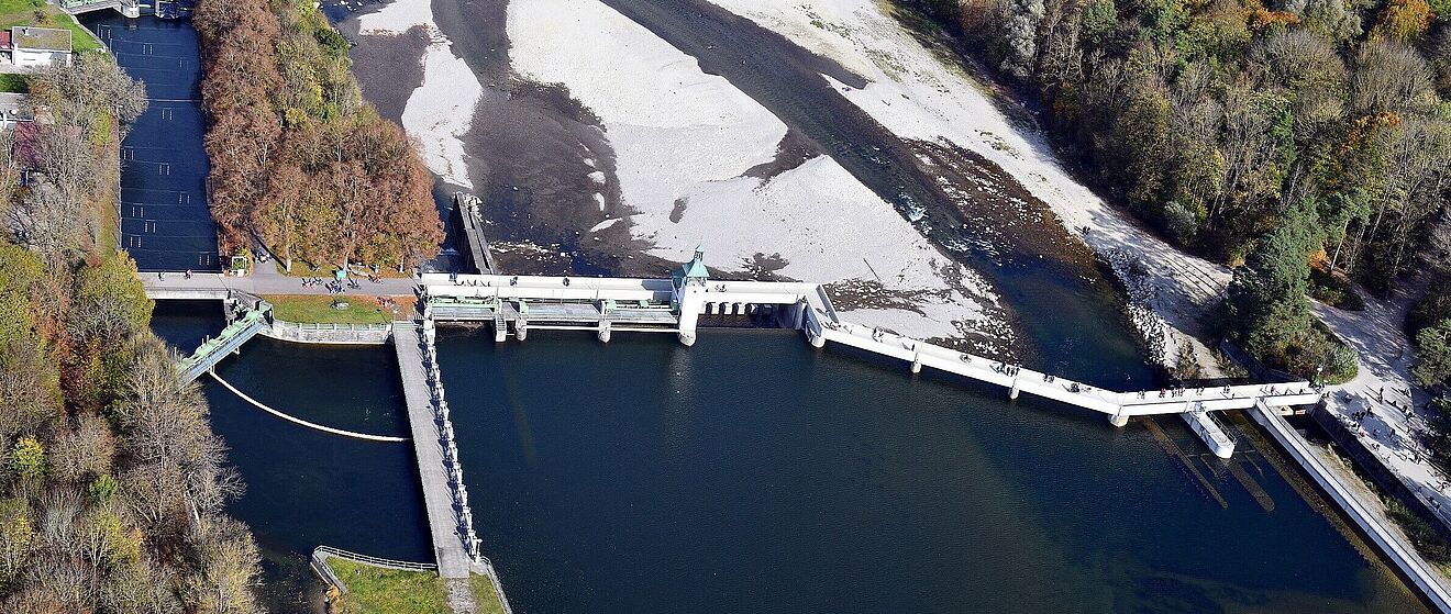Luftaufnahme vom Hochablass.