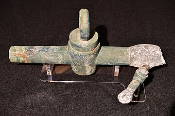 Bild des historischen Wasserschiebers von oben - Ein Klick auf das Bild führt zur Fotoansicht.