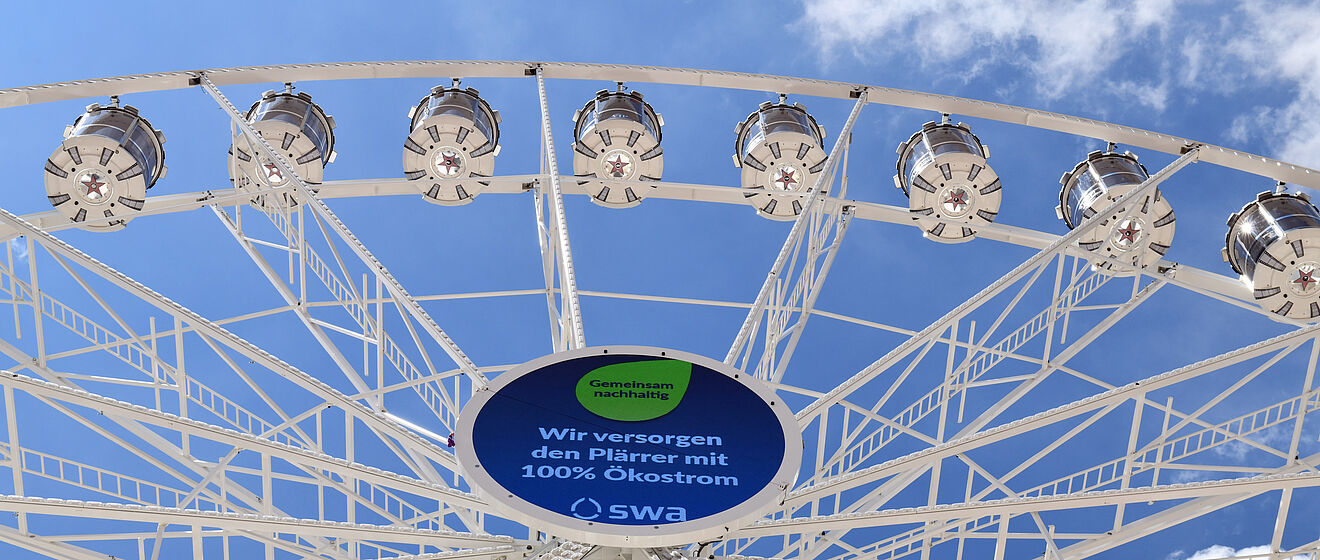 Riesenrad mit dem swa Branding in der Mitte