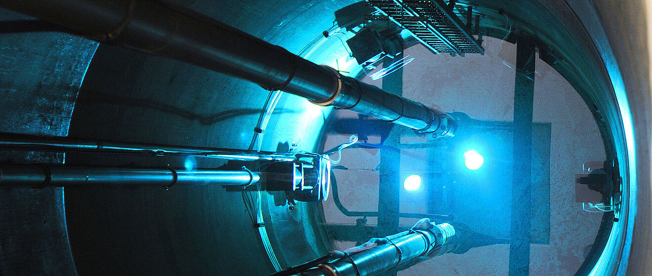 Innenansicht eines Stadtwerke Augsburg Horizontalfilterbrunnens