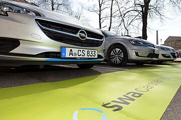 Bild eines Carsharing Standortes.- Ein Klick auf das Bild führt zur vergrößerten Fotoansicht.