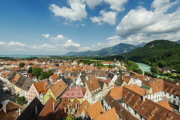 Blick über Füssen / Foto © Füssen Tourismus und Marketing / Andreas Hub