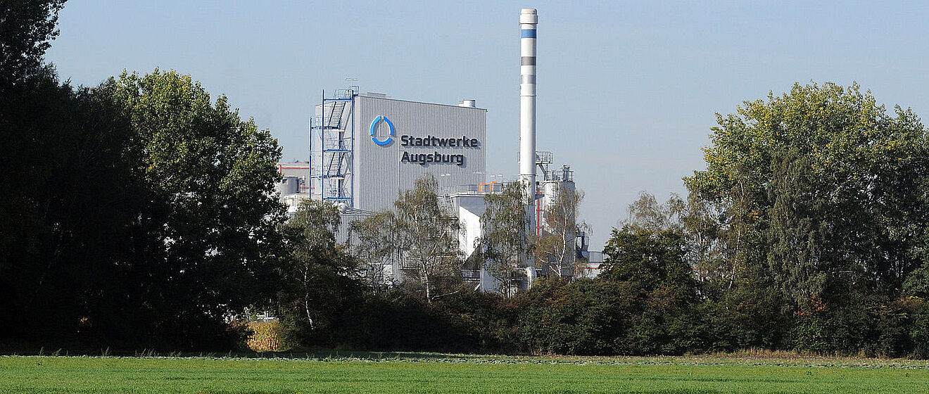 Foto des swa Biomasseheizkraftwerks.