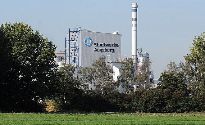 Foto des swa Biomasseheizkraftwerks.