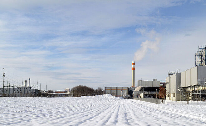 Blick auf das Energie-Biomasse. 