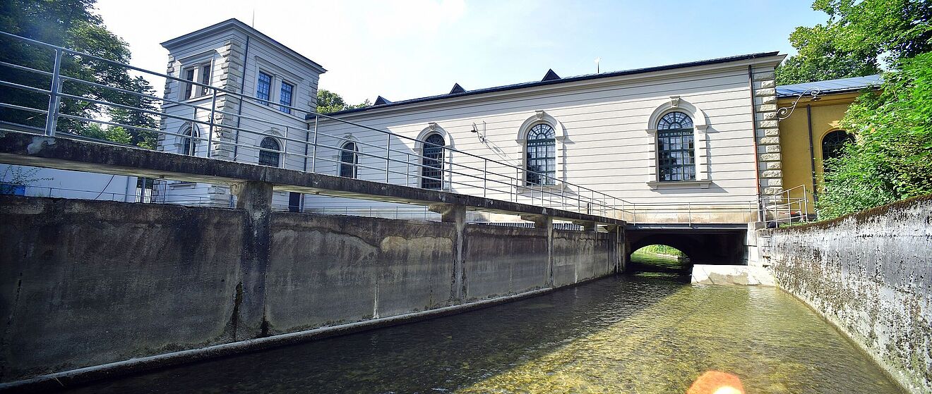 Ausschnitt vom Wasserwerk in Augsburg