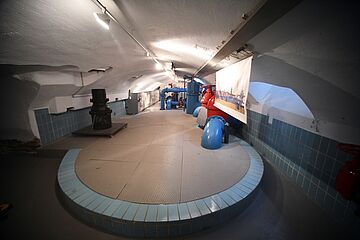 Saugbassins im Untergeschoss des Wasserwerks