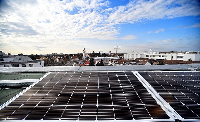 Solaranlage auf Hausdach