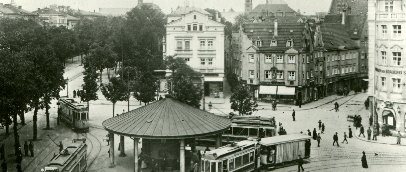 Historisches Bild vom Kö aus dem Jahr 1916.