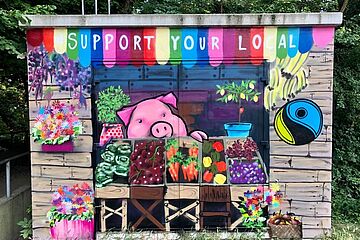 Fertiges Graffiti Bild. - Beim anklicken wird das Bild vergrößert.