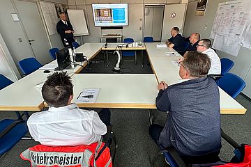 Fahrer im Schlungsraum